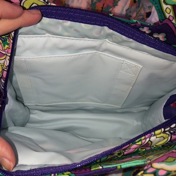 Vera Bradley lunch bag purple paisley - Picture 2 of 3